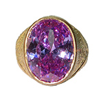 Light amethyst gemstone