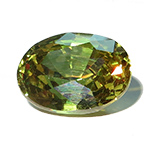 Greem sapphire gemstone