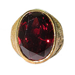 Dark garnet gemstone