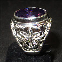 Amethyst alchemy ring