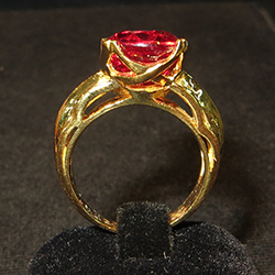 Ruby on 22K Gold Royal Style